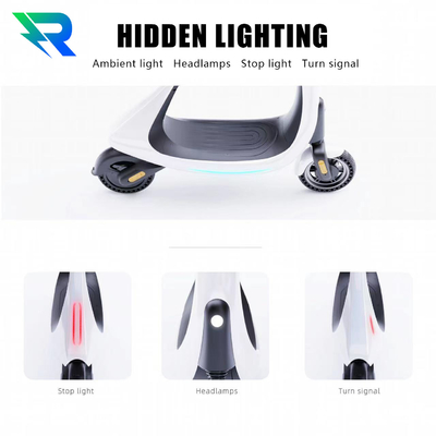 350w 36v 12ah E Scooter 8.5inch Offroad γρήγορο ηλεκτρικό σκούτερ με κάθισμα και μέγιστη ταχύτητα 21-30km / h
