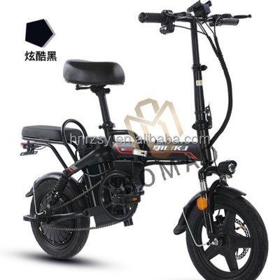 14 ιντσών παχύ ελαστικό αναδιπλούμενο Ebike Ηλεκτρικό Μίνι Mountain Bike ποδήλατο 350W 48V12AH με χάλυβα πλαίσιο εύκολο να διπλώσει και να αποθηκεύσει