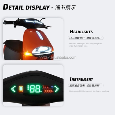 Εκτός δρόμου ηλεκτρική μοτοσυκλέτα Moped με 10 ιντσών τροχός Hub και Max. ταχύτητα που φτάνει τα 55km / h