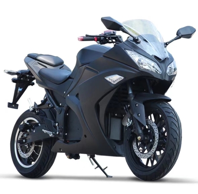 Ηλεκτρική Cafe Racer Μοτοσικλέτα 1500w Ηλεκτρικό Moped με Sidecar και 12 ιντσών Wheel Hub στο σωστό 2100 * 700 * 1200mm