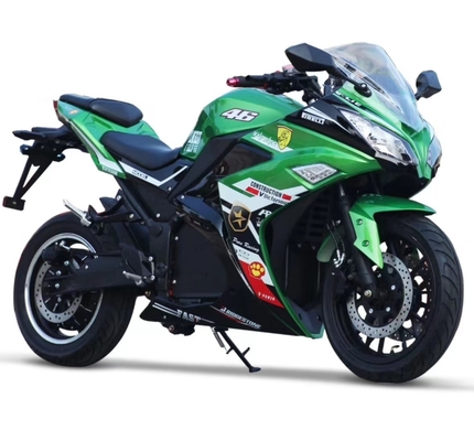 Ηλεκτρική Cafe Racer Μοτοσικλέτα 1500w Ηλεκτρικό Moped με Sidecar και 12 ιντσών Wheel Hub στο σωστό 2100 * 700 * 1200mm