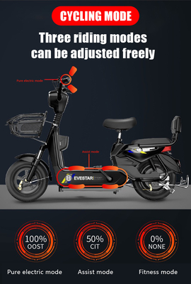 Ηλεκτρικό ποδήλατο με κεντρικό κινητήρα 350w και μέγιστη ταχύτητα 30-50Km/h