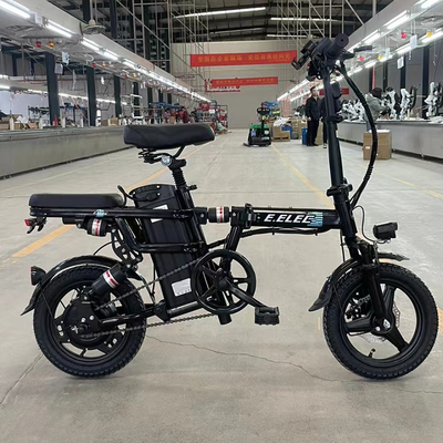 Πλαστικό ηλεκτρικό ποδήλατο 350W Scooting μπαταρία αυτοκίνητο με πλαίσιο από κράμα αλουμινίου και χωρητικότητα μπαταρίας 11Ah