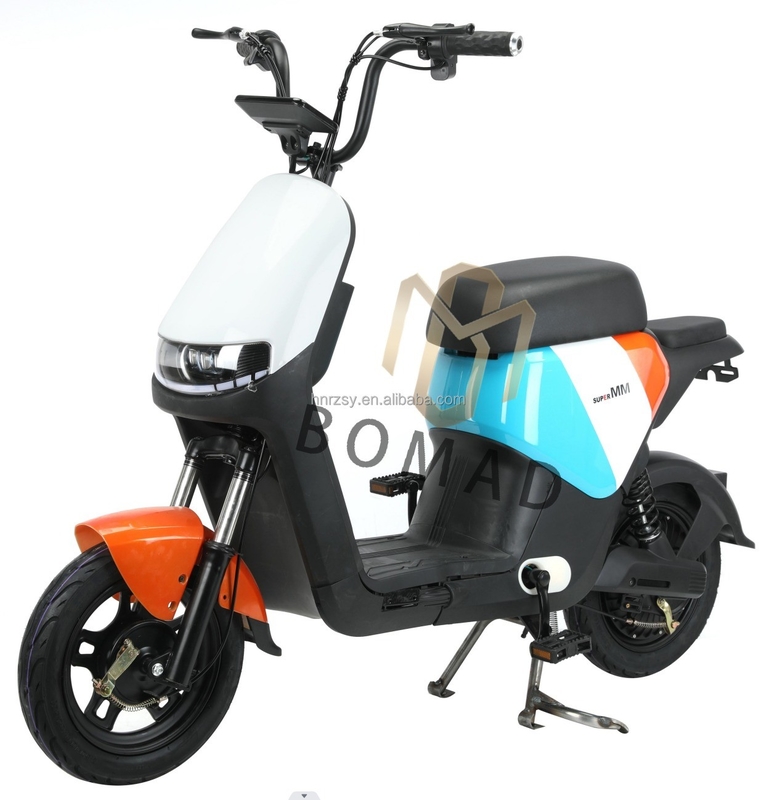 Ηλεκτρική μοτοσυκλέτα από χάλυβα 48v 350w Εθνικό Εθνικό Ελέκτρικό Σκουτέρ με μπαταρία Down Tube